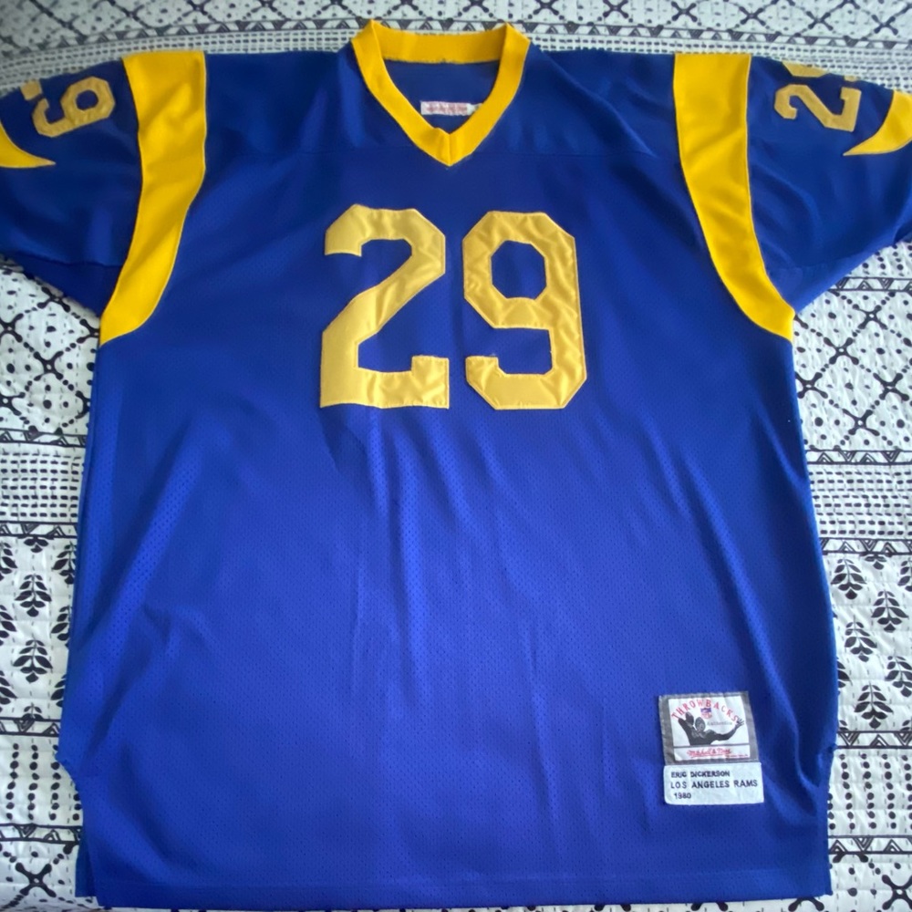 M&N Eric Dickerson Rams jersey sz 54 (2x)